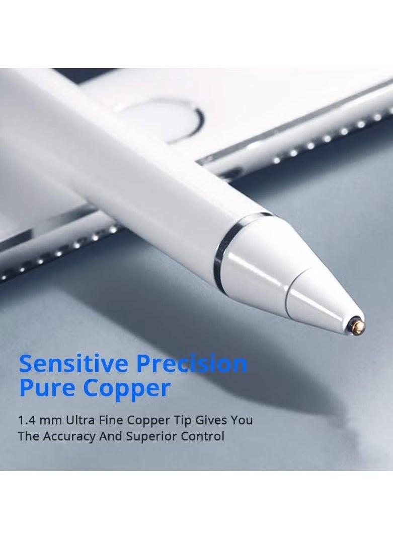 2nd Stylus Pen with Wireless Charging Pencil White 【Anti - Stain & Fingerprint】【Powerful Battery Life】【Excellent Experience】  - Image 4