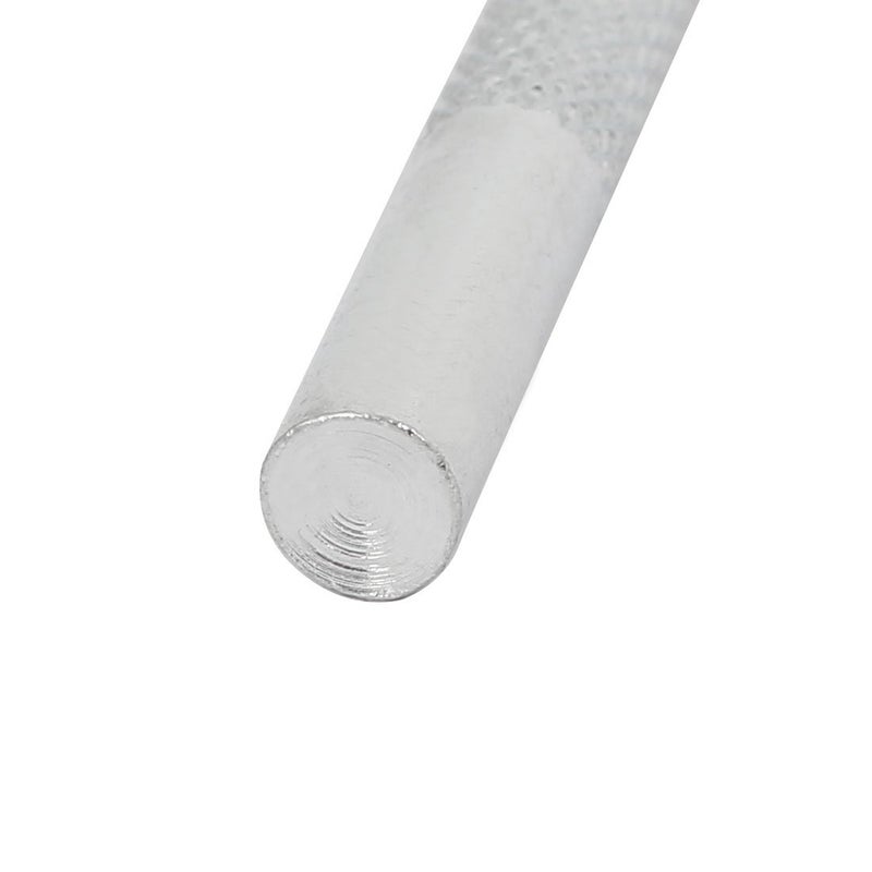 6مم مجموعة 4 قطع من المسامير المعدنية ذات اللون الفضي لثقب الجلود - Image 3