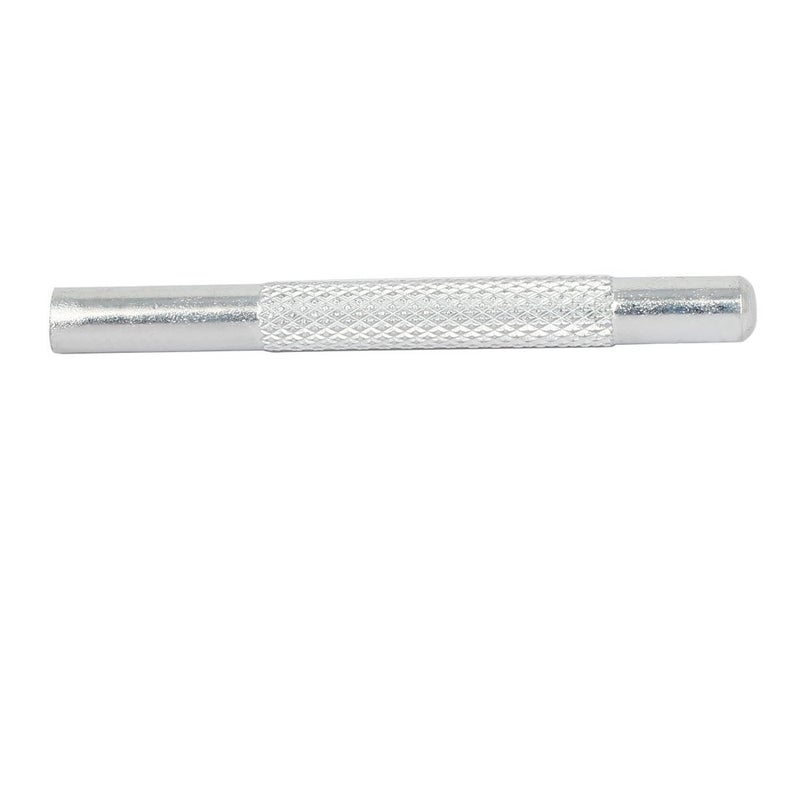 6مم مجموعة 4 قطع من المسامير المعدنية ذات اللون الفضي لثقب الجلود - Image 5