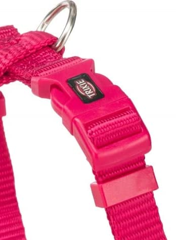 Trixie Premium Touring Harness for Dogs Made with Fleece Padding, Adjustable, and Lightweight Strong D-Ring Keeps The Harness and Leash in Place (M-L, Fuchsia) - Image 2