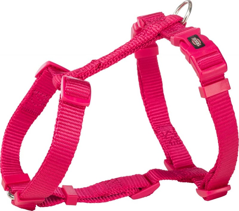 Trixie Premium Touring Harness for Dogs Made with Fleece Padding, Adjustable, and Lightweight Strong D-Ring Keeps The Harness and Leash in Place (M-L, Fuchsia) - Image 1