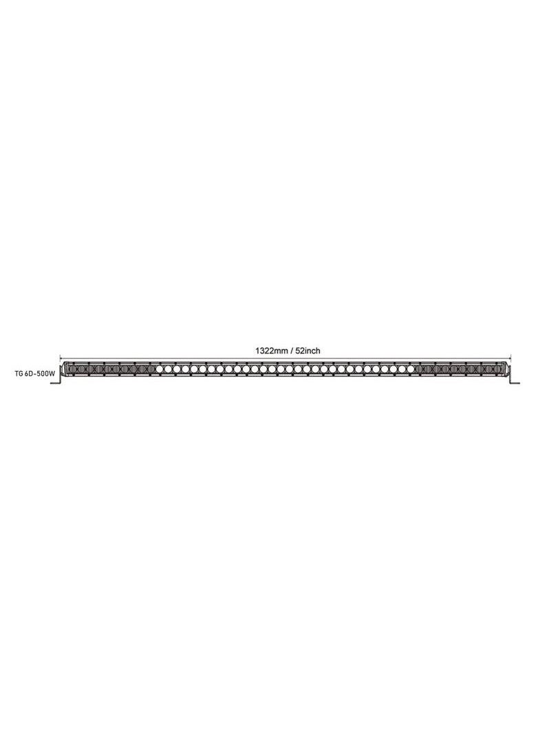 Toby's 52-Inches TG 6D-500W Bar Light IP68 Waterproof Rating CREE Light Source with 15000LM Lumens  - Image 2