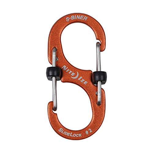 Nite Ize S-Biner Slidelock Aluminum #2-Orange - Image 1