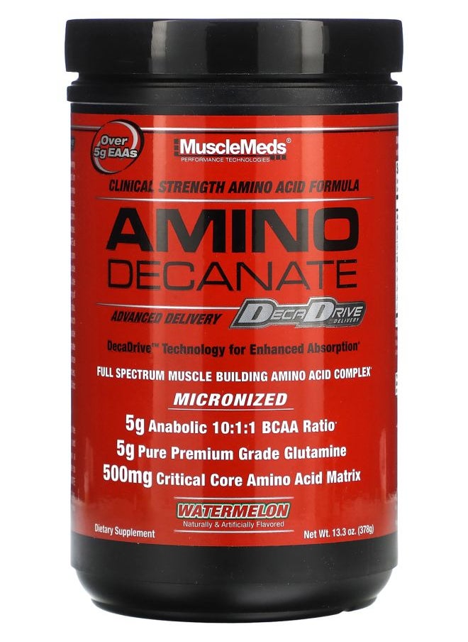 MUSCLEMEDS Amino Decanate Watermelon 13.3 oz (378 g) 