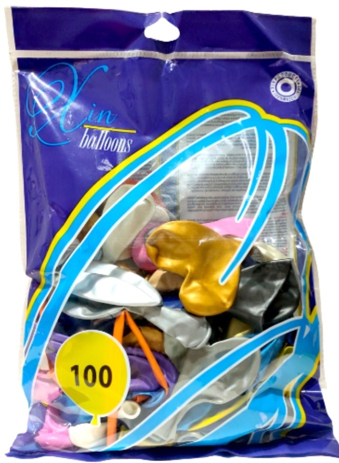 Bag of 100 Balloons – Multicolor - Image 1