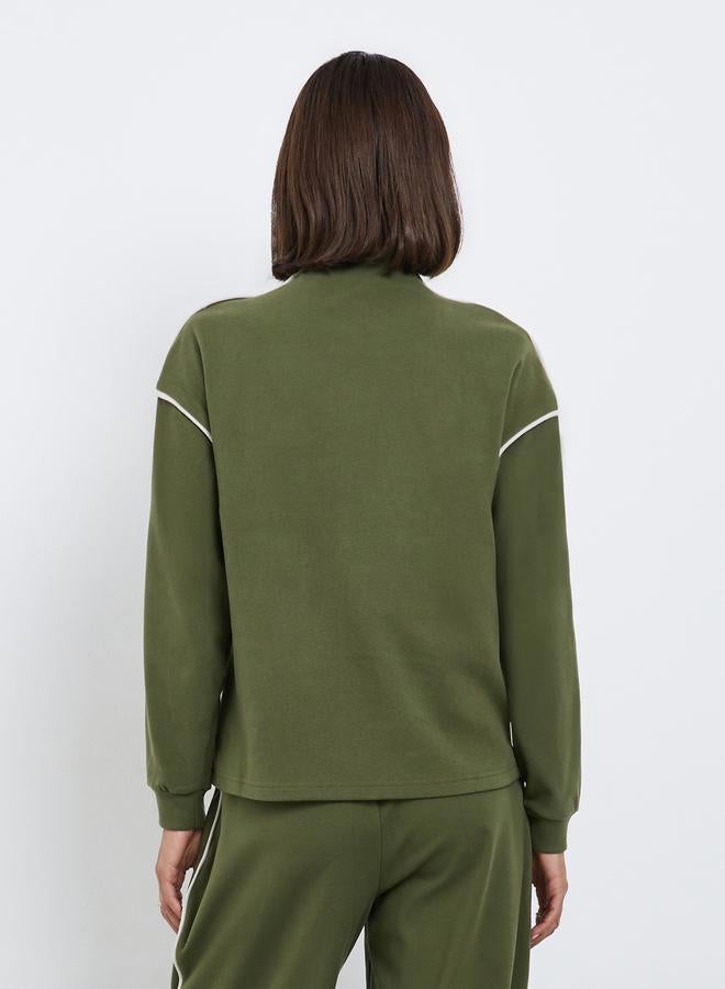 ستايلي سويت شيرت واسع بياقة عالية - Image 5