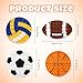 DEARIDAP 4 PCS Sports Fidget Toys Sports Push Bubble Fidget Toys Stress Anxiety Relief Relax Toy Silicone Squeeze Toy Set for Kids Adults School Party Favors Basketball Volleyball Football Soccer - Image 4
