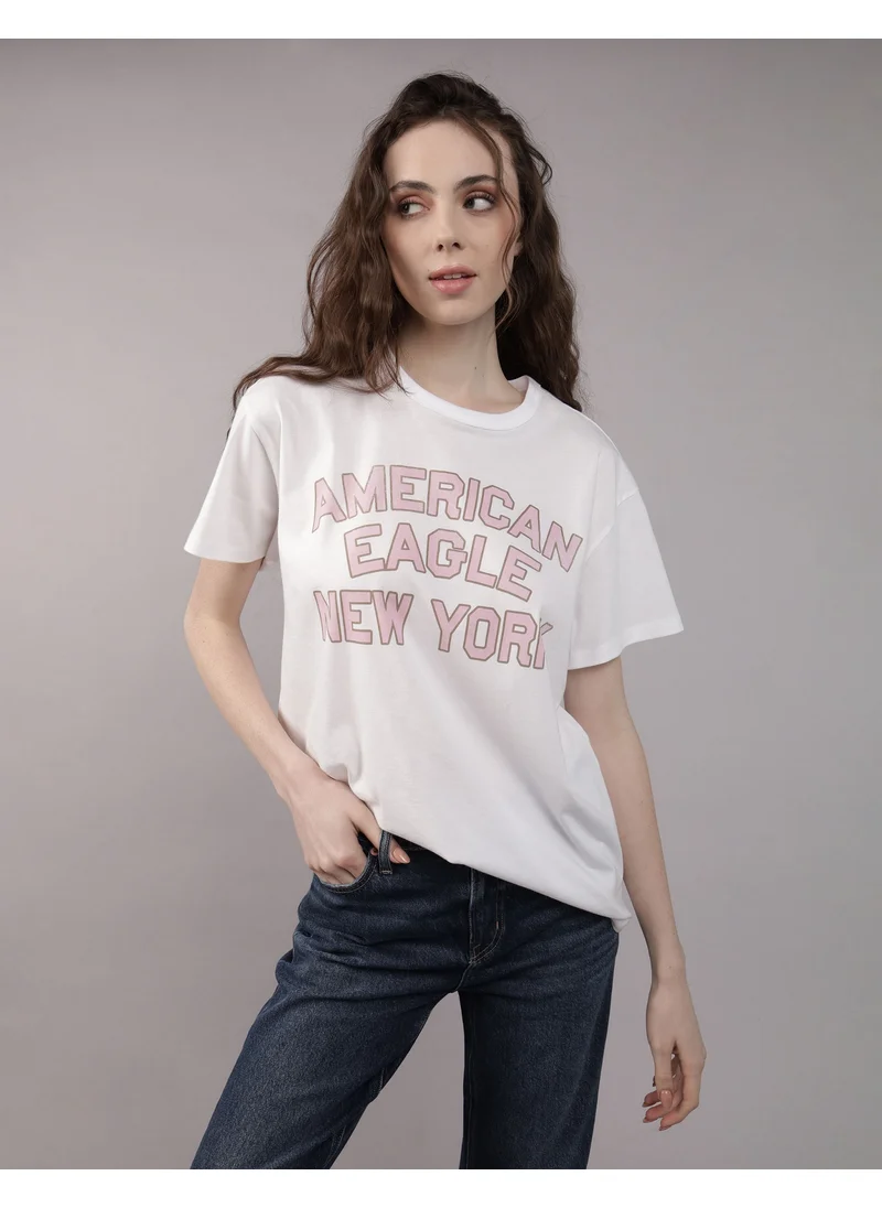 American Eagle AE Boyfriend Logo Graphic T-Shirt