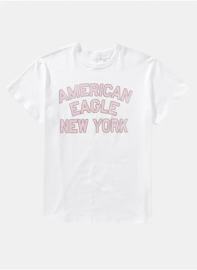 American Eagle AE Boyfriend Logo Graphic T-Shirt