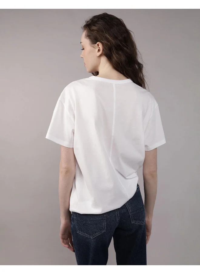 American Eagle AE Boyfriend Logo Graphic T-Shirt