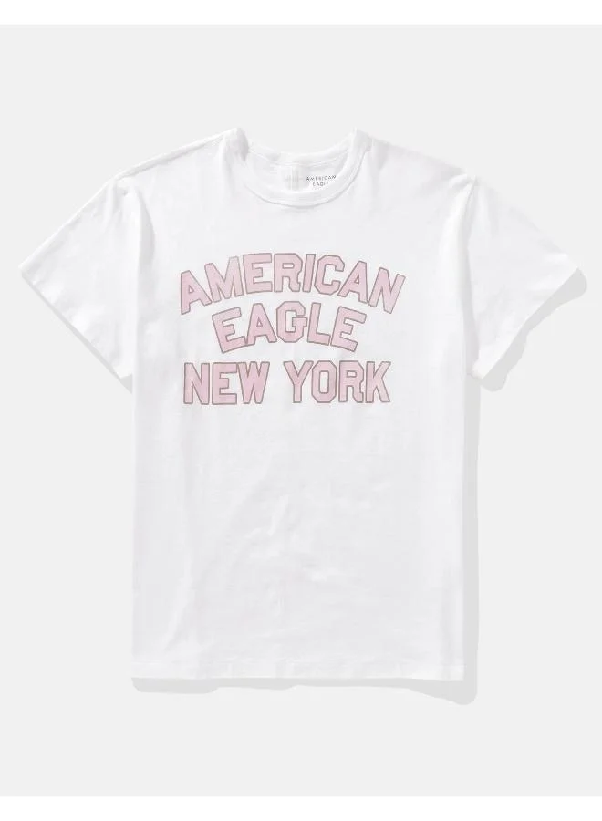 American Eagle AE Boyfriend Logo Graphic T-Shirt