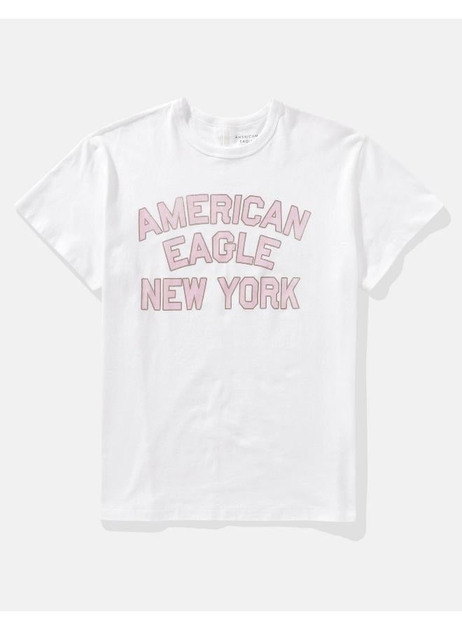 American Eagle AE Boyfriend Logo Graphic T-Shirt - Image 3