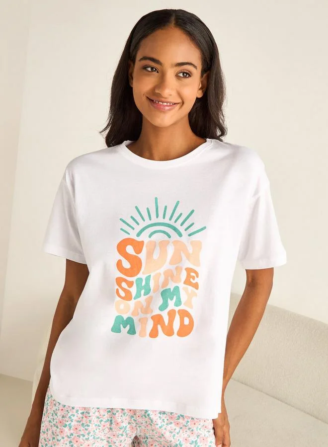 سبلاش فيڤ طقم بيجامة تي شيرت وشورت