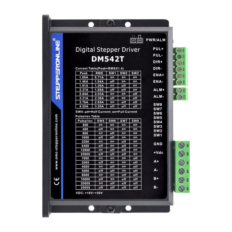 STEPPERONLINE CNC Stepper Motor Driver 1042A 2050VDC 1128 MicroStep Resolutions for Nema 17 and 23 Stepper Motor