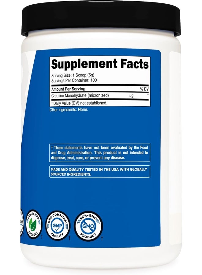 Nutricost كرياتين مونوهيدرات - 100 حصة، 5000 ملغ لكل حصة، 500 غرام - Image 5