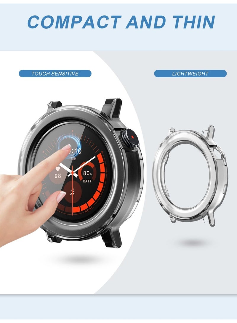 شيك فايب جراب لساعة CMF Watch 3 Pro، هيكل من البولي كربونات + زجاج مقسّى بتصميم متكامل، مقاوم للسقوط والخدش، عالي الدقة وشفاف، مدمج به غشاء زجاجي مقسّى 9H، بولي كربونات صلب، سهل التركيب، غطاء لساعة CMF Watch 3 Pro، شفاف - Image 5