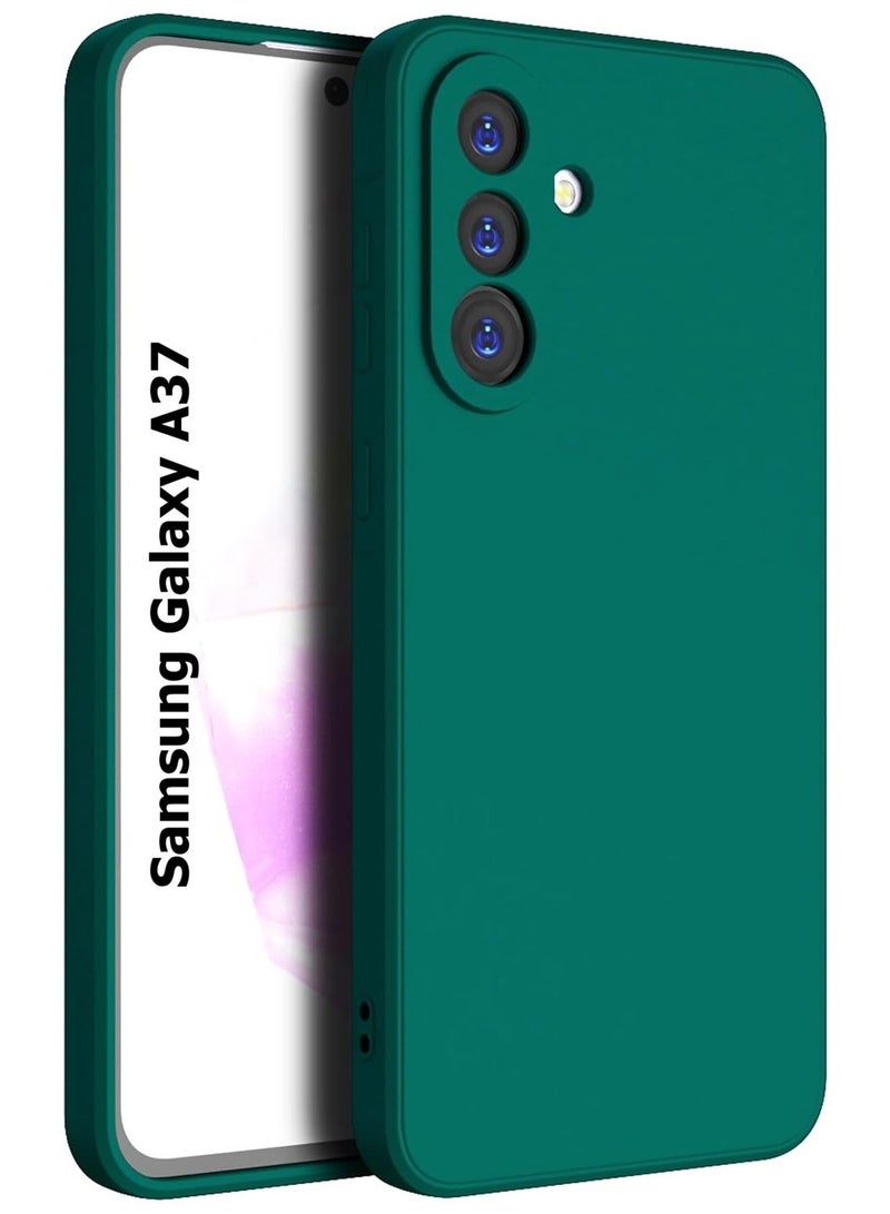جراب لهاتف سامسونج جالاكسي A37 5G، مصنوع من السيليكون الناعم، بتصميم نحيف، مصنوع من مادة TPU خفيفة الوزن، بلمسة نهائية غير لامعة، مقاوم للصدمات وبصمات الأصابع، مصمم خصيصًا لهاتف سامسونج جالاكسي A37 5G. - Image 1