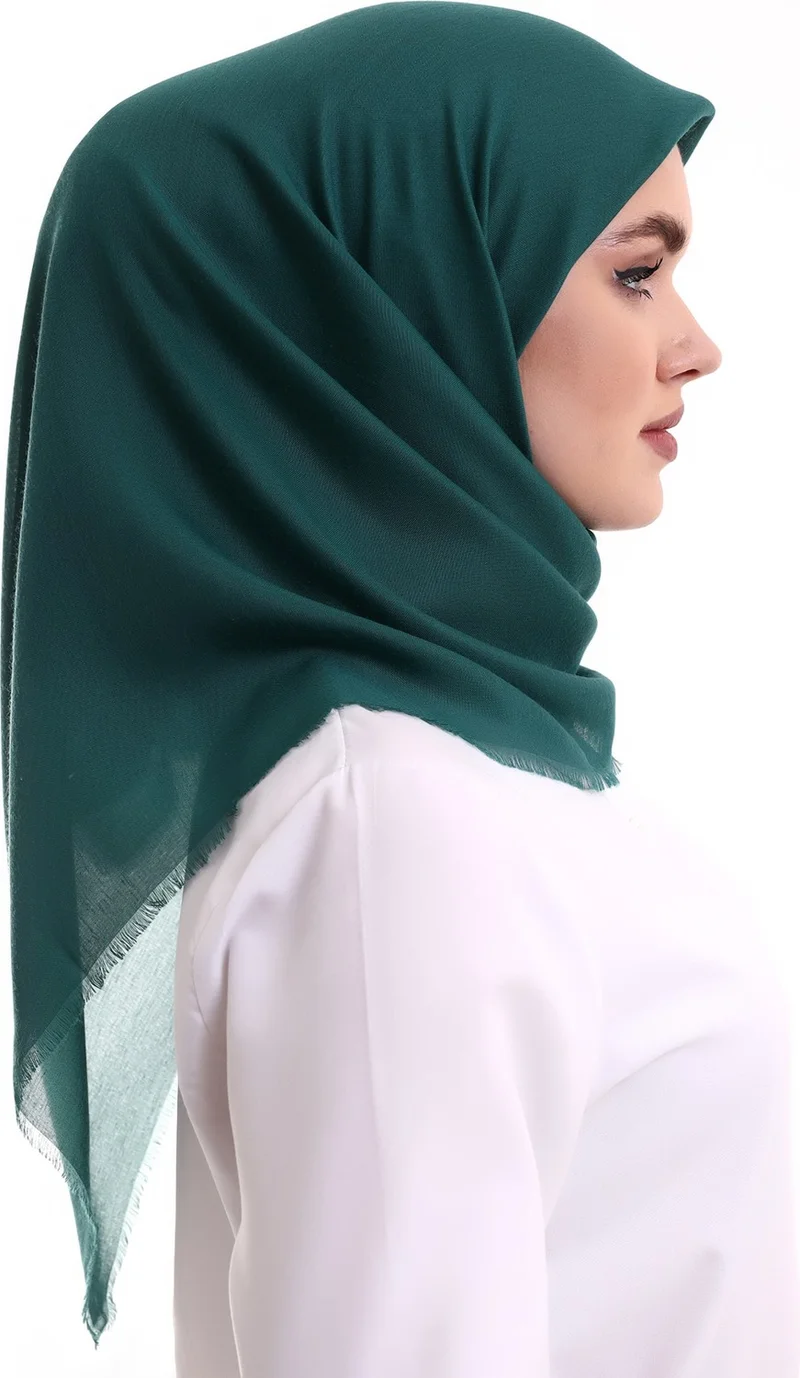 İhvan Online Cotton Panel Plain Patternless Cover Dark Green