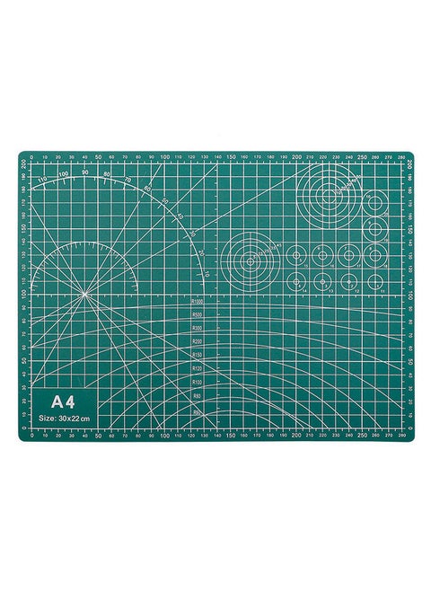 A4 Self Healing Cutting Mat Double-sided Non-slip PVC Cutting Board with Grid Lines Angles Design 3mm Thickness for Scrapbooking Art & Craft Projects