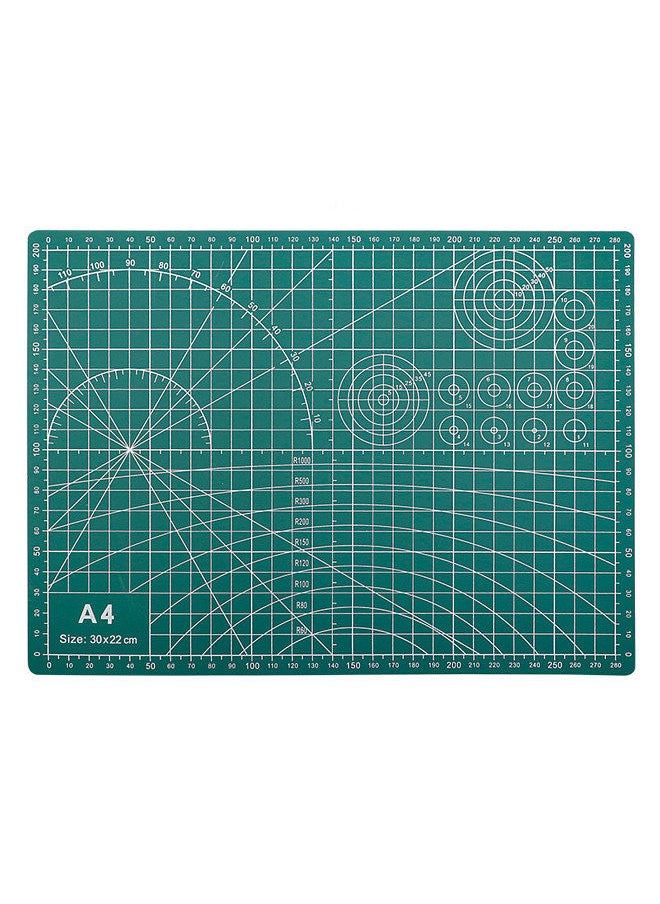 A4 Self Healing Cutting Mat Double-sided Non-slip PVC Cutting Board with Grid Lines Angles Design 3mm Thickness for Scrapbooking Art & Craft Projects