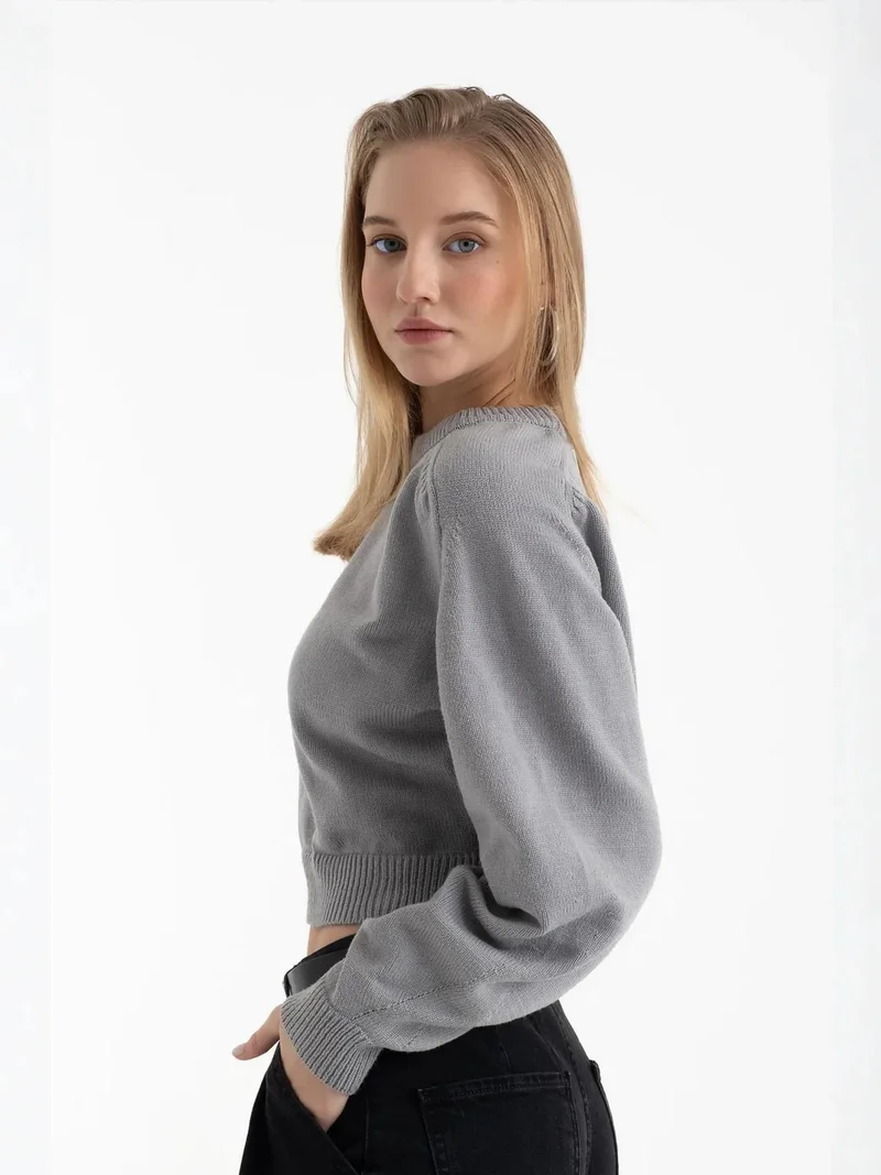 HICCUP Crew Neck Basic Sweater