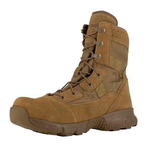 Reebok Duty Men's 8" Hyper Velocity Rb8281 Soft-toe Military Coyote - 6 Medium - Image 4