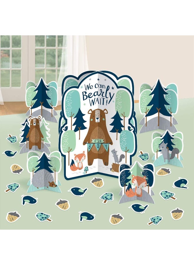Amscan Baby Shower - Bear-ly Wait Boy Table Decorating Kit