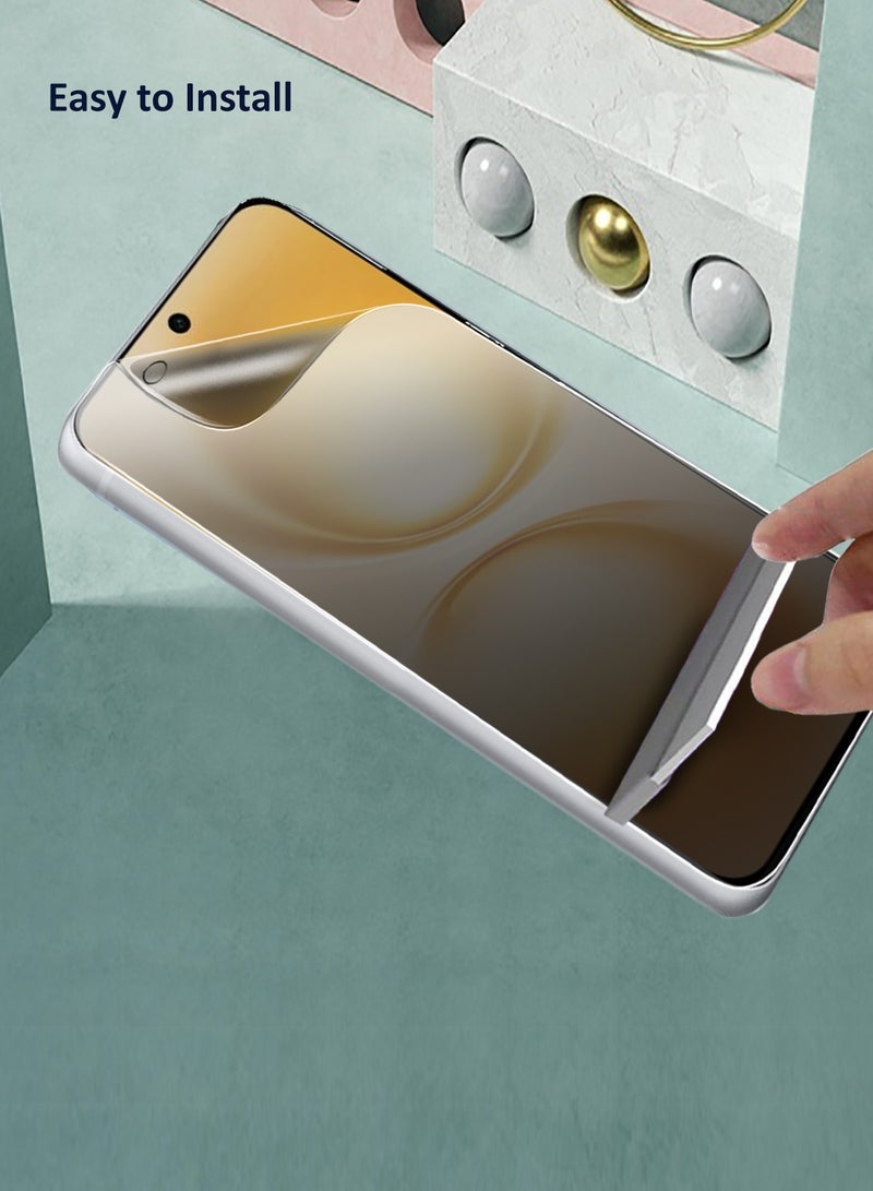 دبليو تيك فيلم حماية الشاشة الفاخر المضاد للتجسس / المضاد للخصوصية من هيدروجيل vivo X200 FE 5G 2025 - رفيع ومرن (MSHFMP) - شفاف - Image 4