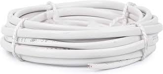 Twin Flat 10 mm 2 core Copper Wires Cables with Double Layer PVC Insulation White 88 Meters - Image 3