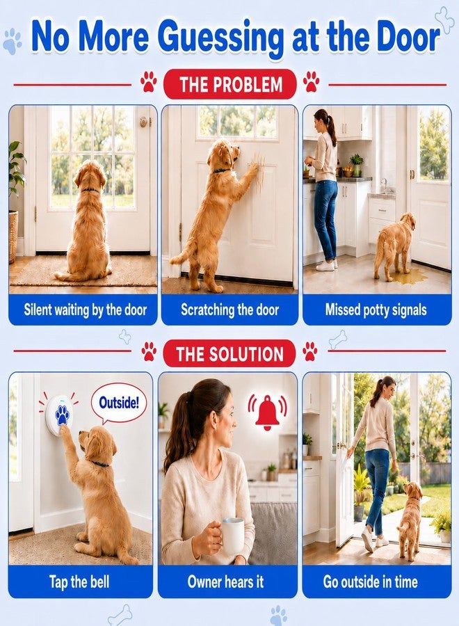 ChunHee Dog Training Bells for Door - Dog Door Bell for with 36 Custom Sounds | Dog Bell for Door Potty Training | Chew-Proof & Adjustable Volume (0-115dB) | Teach Puppies to Signal to Go Outside - Image 3