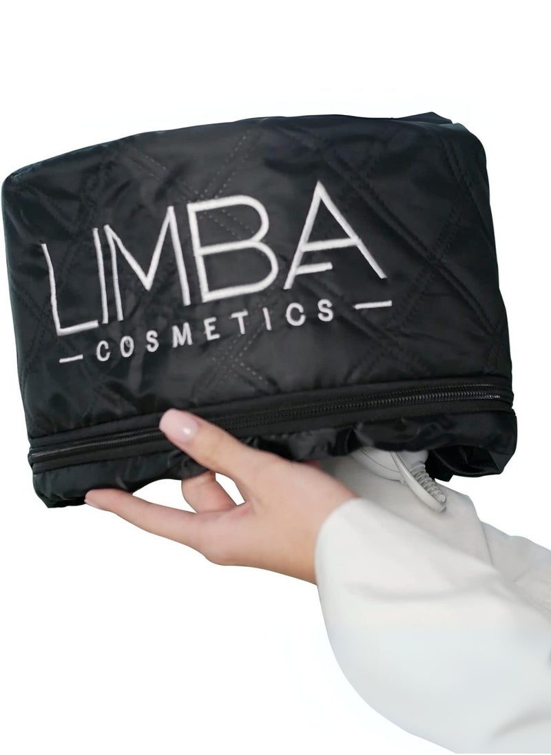 Limba Cosmetics Hair Steamer Head Spa Cap for Salon and Home Hair Care - Fast Heating, Adjustable Temperature and Enhanced Results,1st gen., Black Color  - Image 1