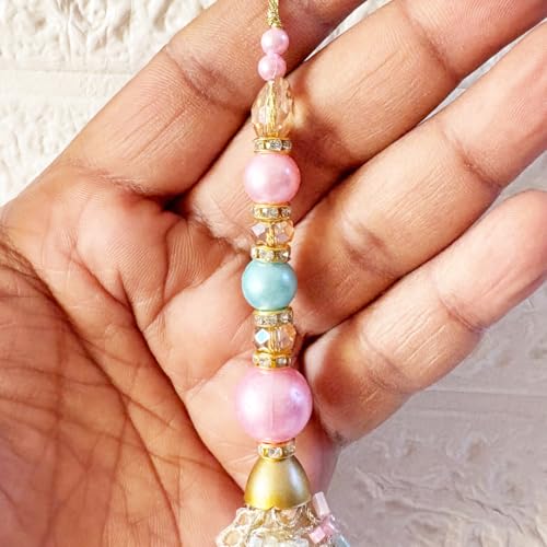 Adikala Craft Store Ethnic Nalki Cone Latkan Tassel Pack of 2 for Saree Pallu, Blouse, Suits, Dupatta, Lehenga Decor (Multi 1CD2) - Image 4