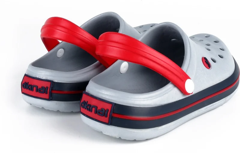 Akınalbella Lugmo Women's Slippers Sabo Hospital Slippers Grey-Red