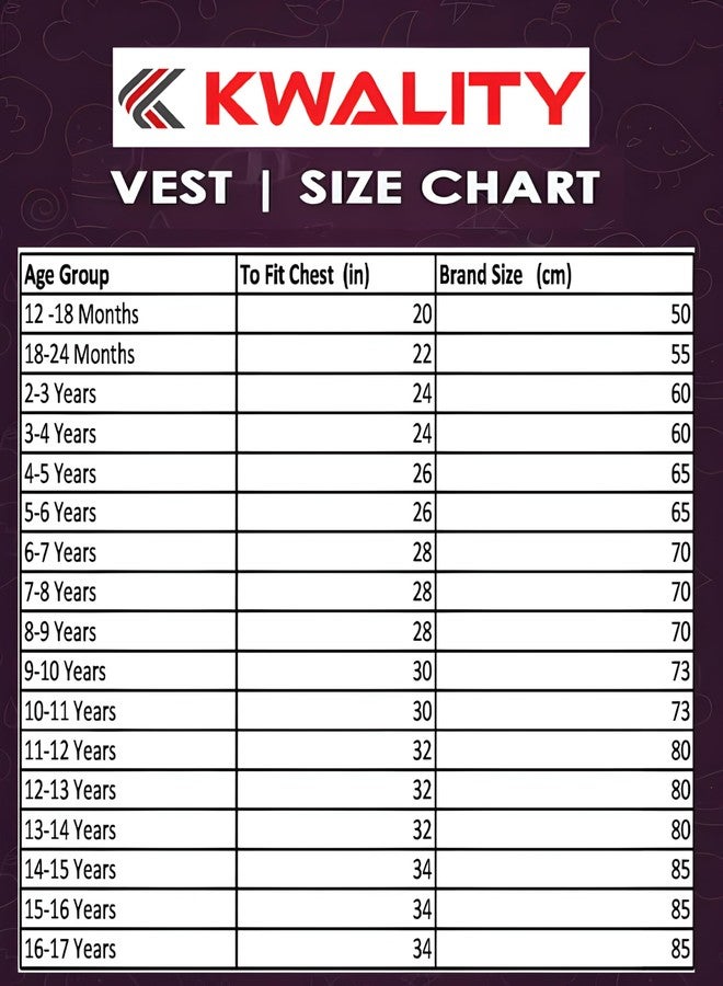 KWALITY Boys Kids Pure Cotton Multicolor Rib Vest Innerwear Combo Pack of 3 Pc (12 Years - 13 Years) - Image 4