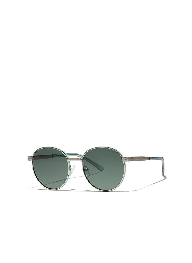 بلاك أوت Vernis,Women Sunglasses, Round Sunglasses, UV Protection: UV400 (Silver,Grey)