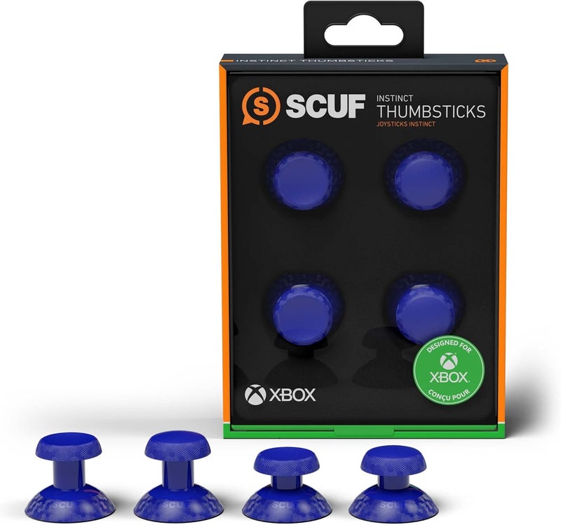 SCUF Instinct Interchangeable Thumbsticks Blue 4 Pack, Replacement Joysticks Only for SCUF Instinct Pro Performance Xbox Series X|S Controller - Xbox Series X; - Image 1