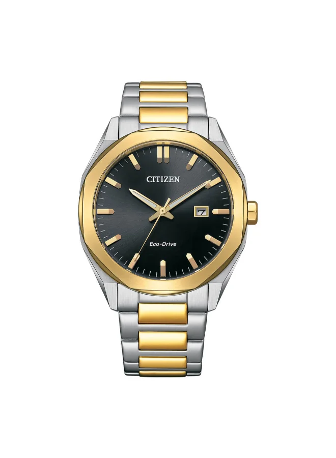CITIZEN Men's Stainless Steel with Two-Tone Gold Plating Strap  Watch BM7604-80E - 41 mm