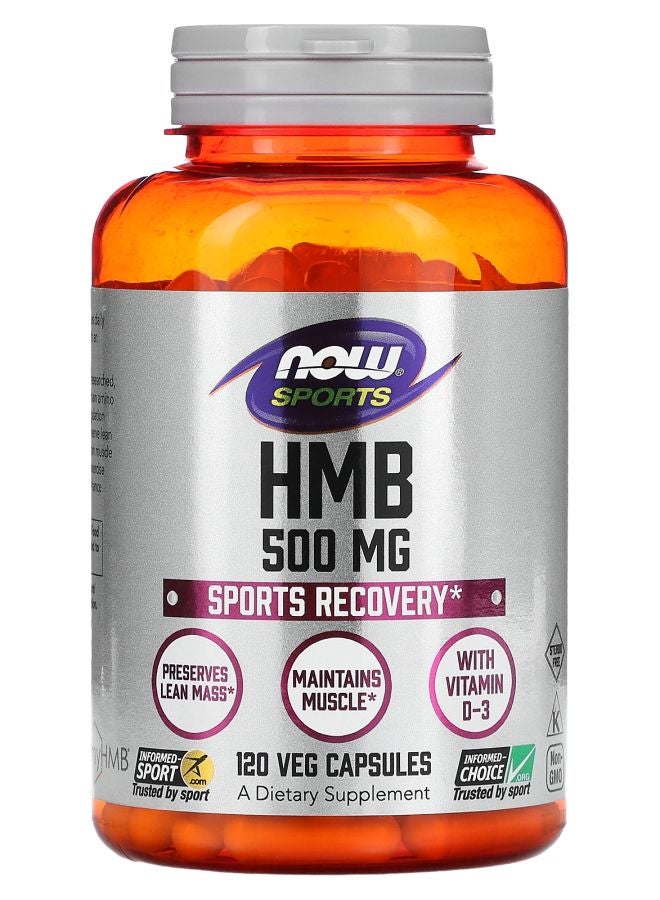 now Sports HMB 500 mg 120 Veg Capsules