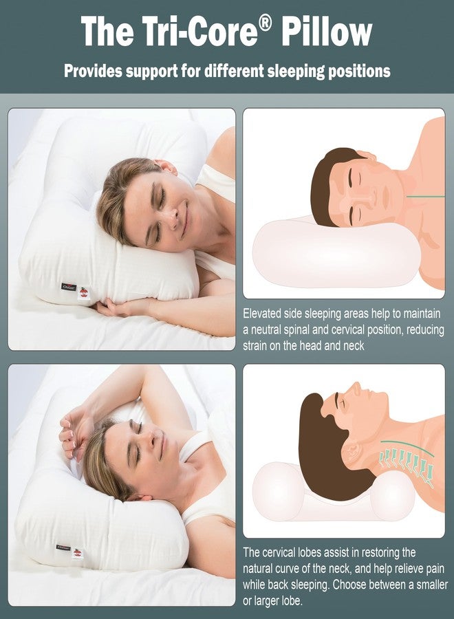Core Products Tri-Core Comfort Zone Cervical Support Pillow, Temperature Regulating Outlast, Firm - Full Size - Image 5