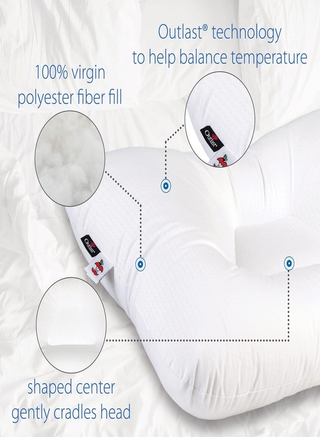 Core Products Tri-Core Comfort Zone Cervical Support Pillow, Temperature Regulating Outlast, Firm - Full Size - Image 4