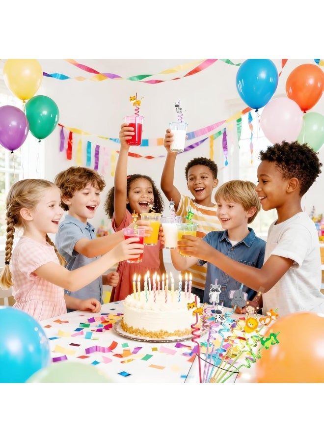 Reusable Drinking Straws for School Parties and Family Gatherings, 12-Pack - Image 3