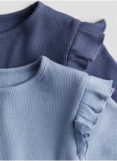 H&M 2-Pack Ribbed Cotton Tops  - Image 2