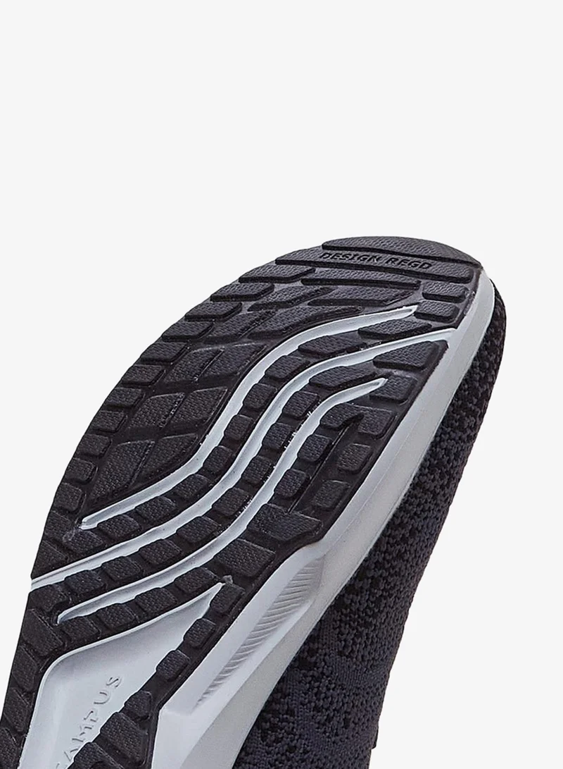 CAMPUS D.Gry/Blk Women’s Grey Comfort Sneakers – Stylish Knit Pattern Shoes with Pop of Pink Accent for Women | Best Price UAE