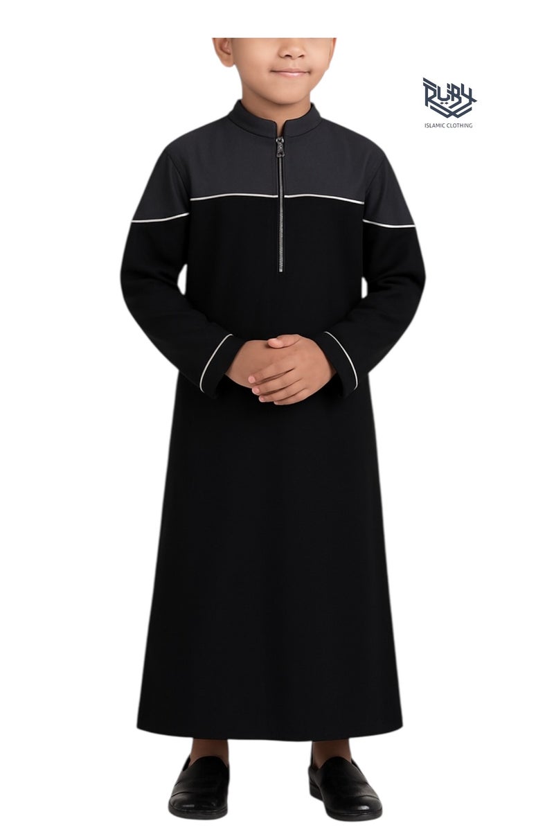 روبي للملابس الإسلامية ثوب مصمم للأطفال l كندورة l جبة l - أنيق ومريح فاخر - Image 1