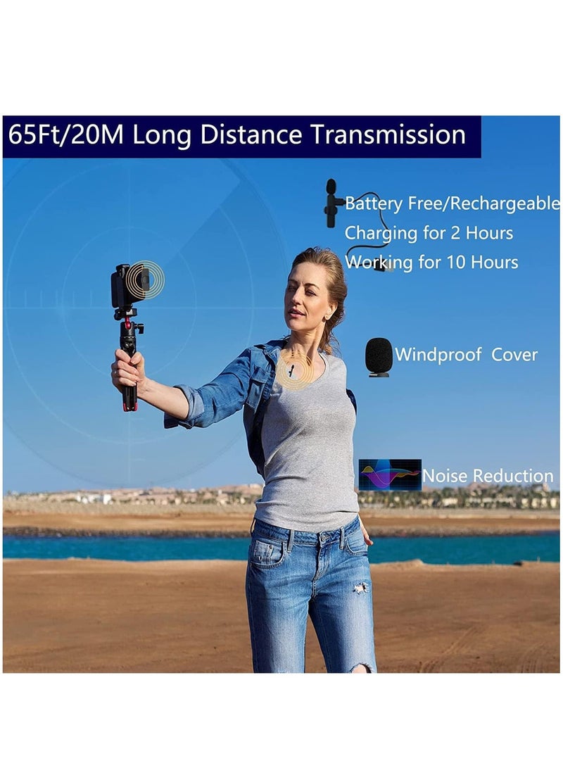 ELTRAZONE Professional Wireless Lavalier Lapel Microphone for Android Phone - Cordless Omnidirectional Condenser Recording Mic for Interview Video Podcast Vlog YouTube - Image 3