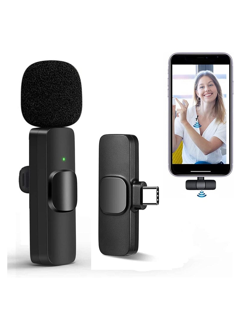 ELTRAZONE Professional Wireless Lavalier Lapel Microphone for Android Phone - Cordless Omnidirectional Condenser Recording Mic for Interview Video Podcast Vlog YouTube - Image 1