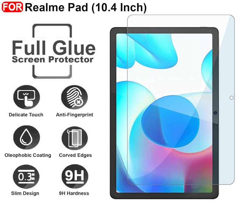 Cedo Realme Pad 10.4 Inch Tempered Glass | Screen Protector Tempered Glass for Realme Pad 10.4 Inch Transparent - Image 4