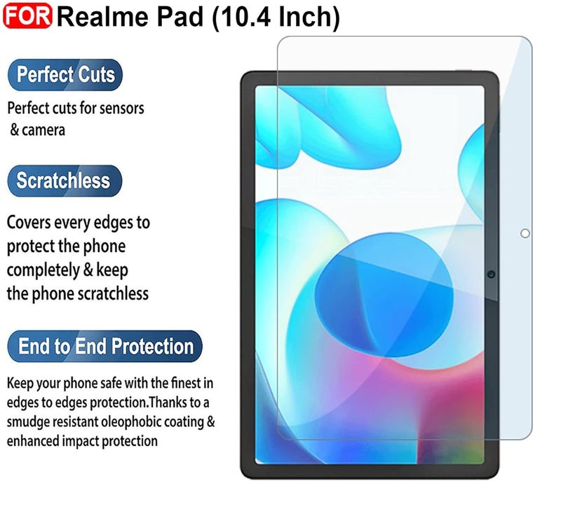 Cedo Realme Pad 10.4 Inch Tempered Glass | Screen Protector Tempered Glass for Realme Pad 10.4 Inch Transparent - Image 2