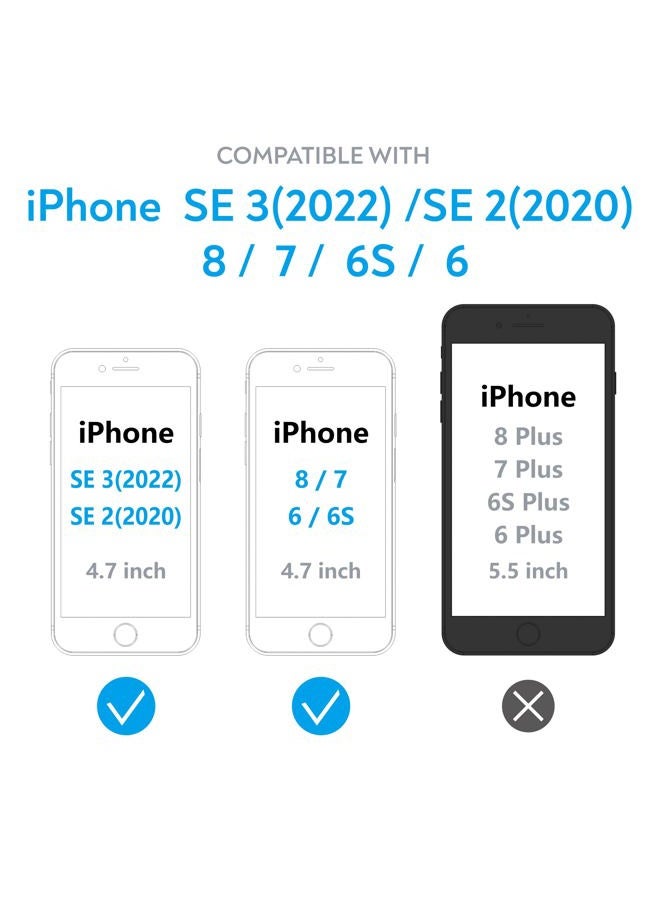 Manto Manto iPhone 7 8 6S 6 Screen Protector, Full Coverage Tempered Glass Screen Protector Film Edge to Edge Protection Compatible with iPhone 7, iPhone 8, iPhone 6S, iPhone 6, 4.7 Inch, White - Image 2
