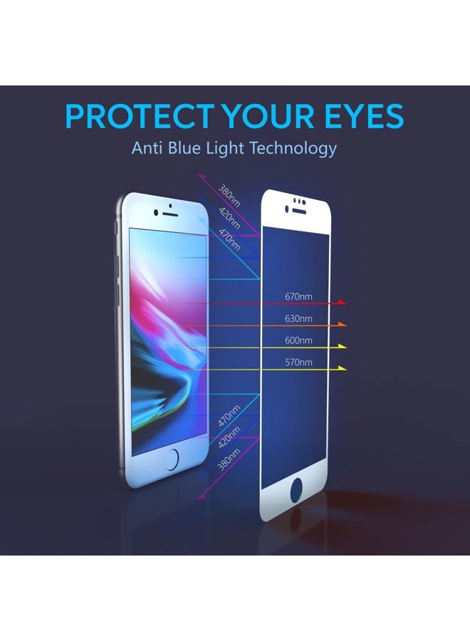 Manto Manto iPhone 7 8 6S 6 Screen Protector, Full Coverage Tempered Glass Screen Protector Film Edge to Edge Protection Compatible with iPhone 7, iPhone 8, iPhone 6S, iPhone 6, 4.7 Inch, White - Image 4